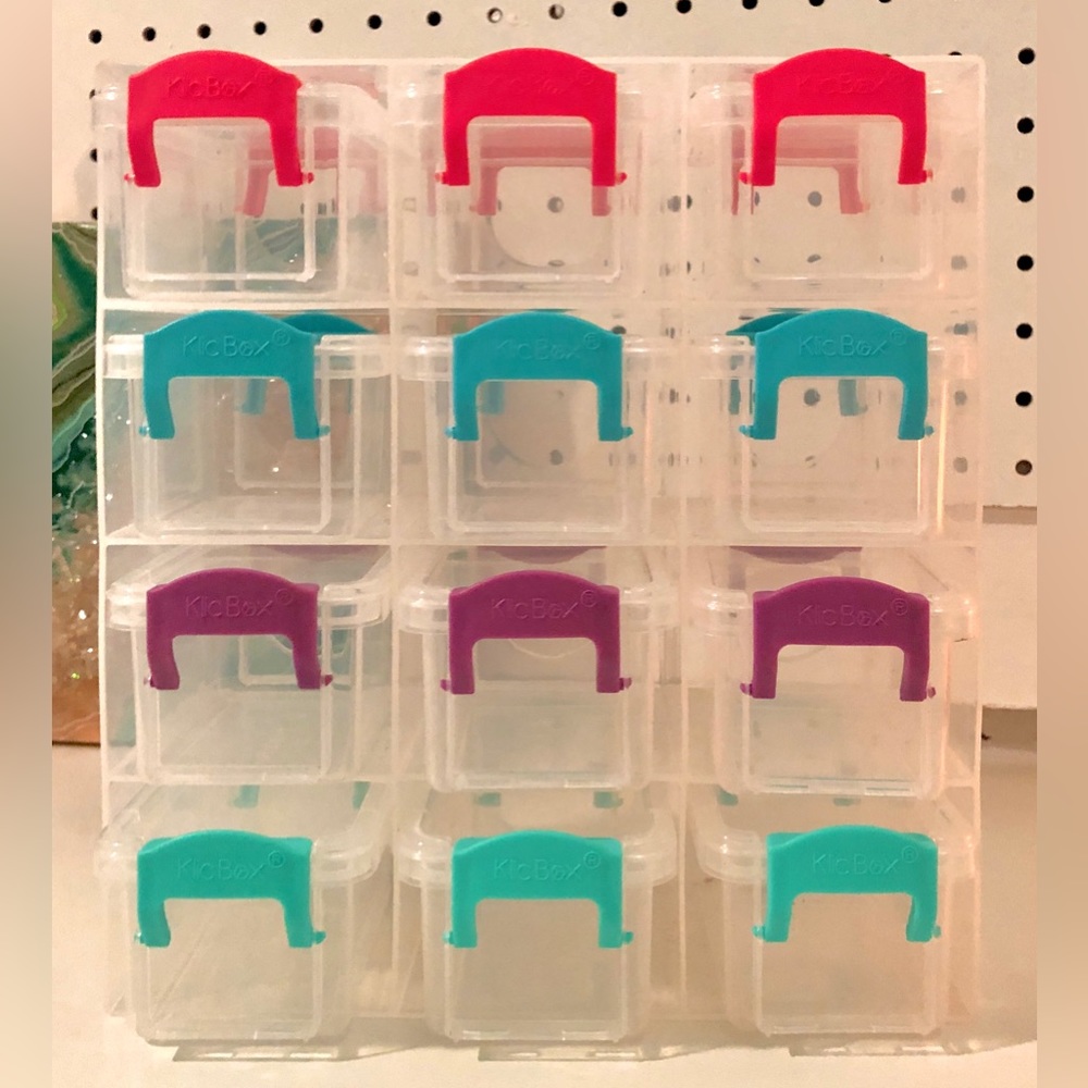 Plastic desk storage box and organizer